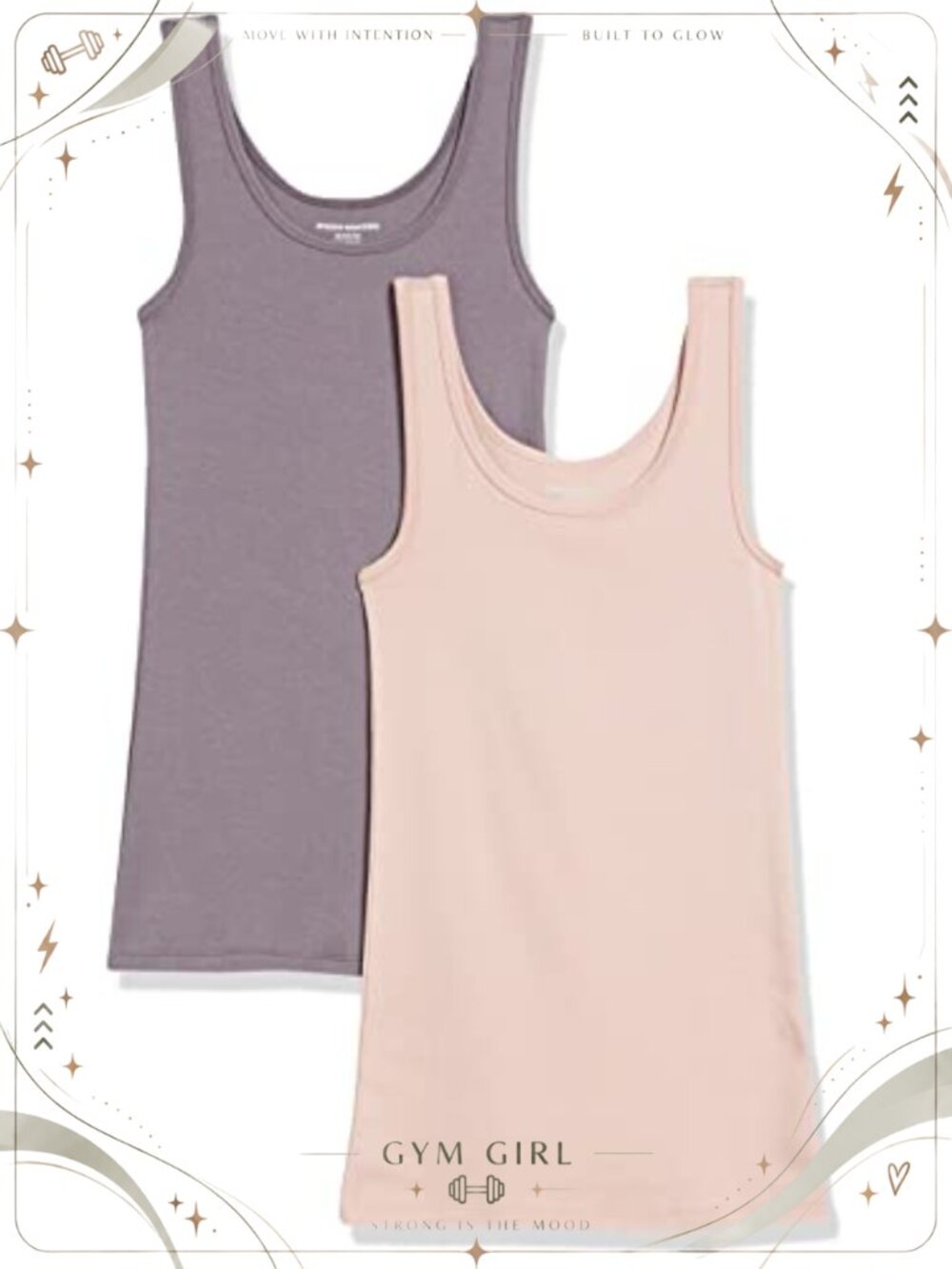 Slim Fit Cotton Modal Rib Tank Top Scoop Neck Sleeveless Essential